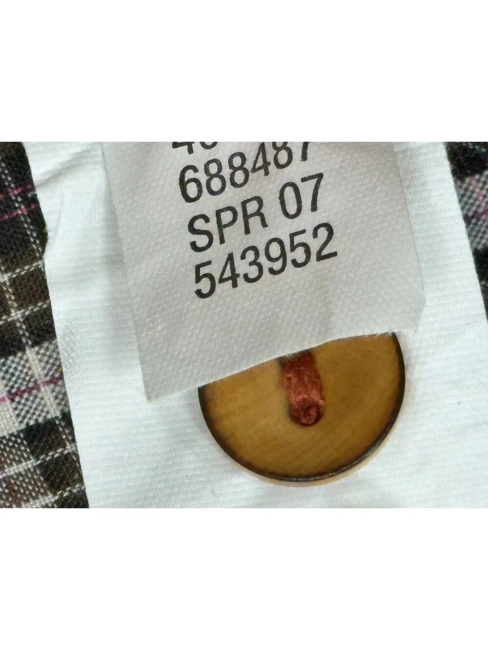Banana Republic Vintage Check Pocket Button Up Brown Mens L